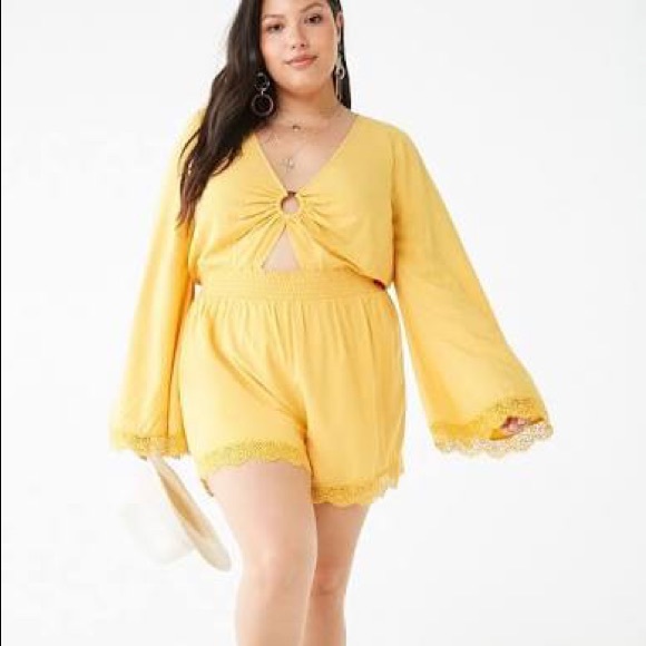 Yellow Boho Romper - Picture 4 of 9